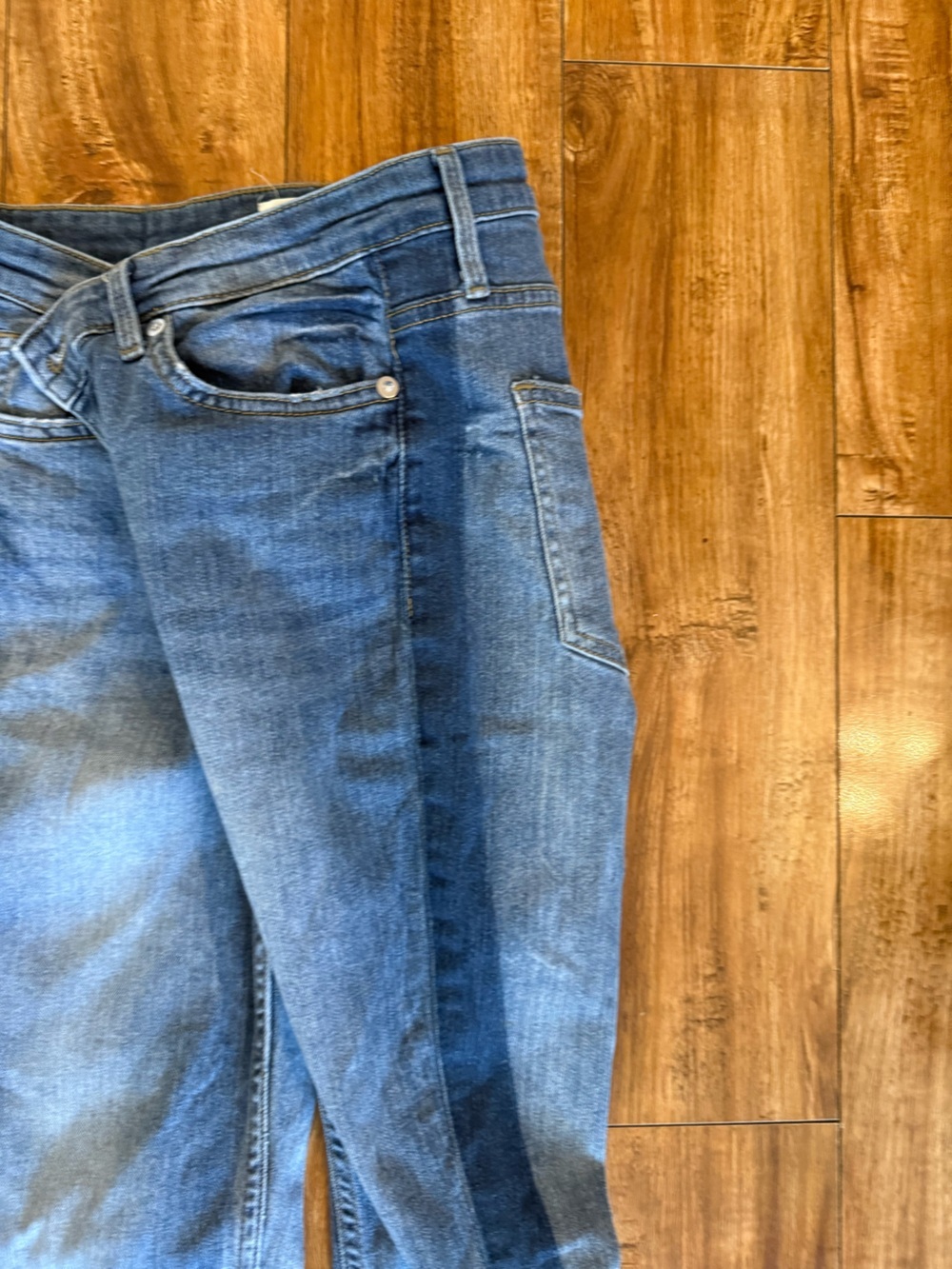 LOGG Women’s Blue Skinny Slim Ankle Cropped Jeans Size 8 - Picture 5 of 8